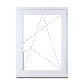   CanDo 118 cm x 148 cm-es műanyag ablak bukó-nyíló 6-kamrás  jobbos fehér 