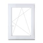 CanDo 118 cm x 148 cm-es műanyag ablak 3 rétegű üvegezéssel bukó-nyíló 7 kamrás  jobbos fehér