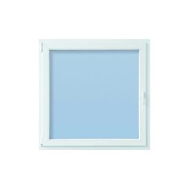  CanDo 88 cm x 88 cm-es műanyag ablak 3 rétegű üvegezéssel bukó-nyíló 7 kamrás  balos fehér