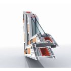 CanDo 88 cm x 148 cm-es műanyag ablak bukó-nyíló 6-kamrás  balos fehér