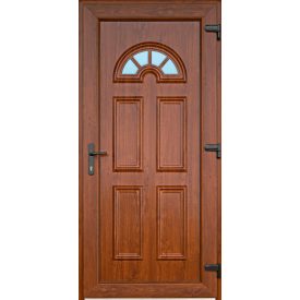   CanDo Ibiza Aranytölgy műanyag bejárati ajtó 98*208-as jobb