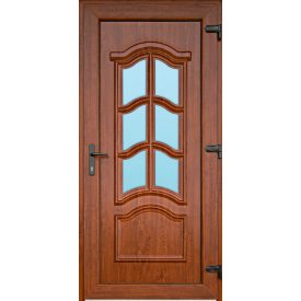   CanDo Korzika Aranytölgy műanyag bejárati ajtó 98*208-as jobb