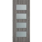 Szürke tölgy beltéri ajtólap MERANO üveges 90*210 cm-es