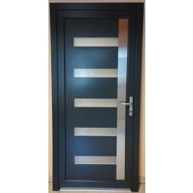   CANDO TEXAS műanyag bejárati ajtó antracit/fehér 98X208-as jobbos