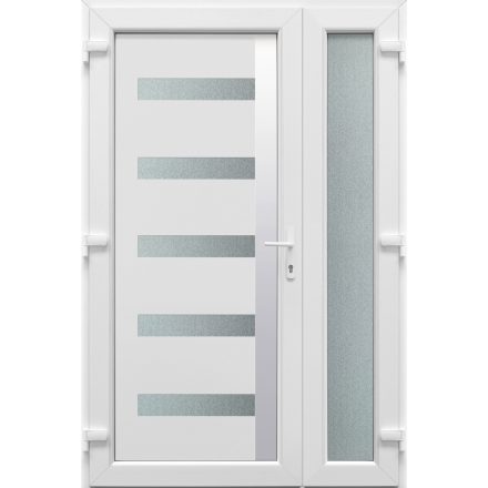 CanDo Texas fehér kétszárnyú műanyag bejárati ajtó 138*208-as