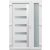 CanDo Texas fehér kétszárnyú műanyag bejárati ajtó 138*208-as