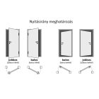 CANDO TEXAS PRÉMIUM műanyag bejárati ajtó antracit/antracit 98X208-as 